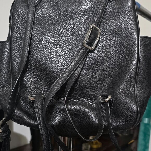 New black backpack with decorative hearts - Picture 2 of 2